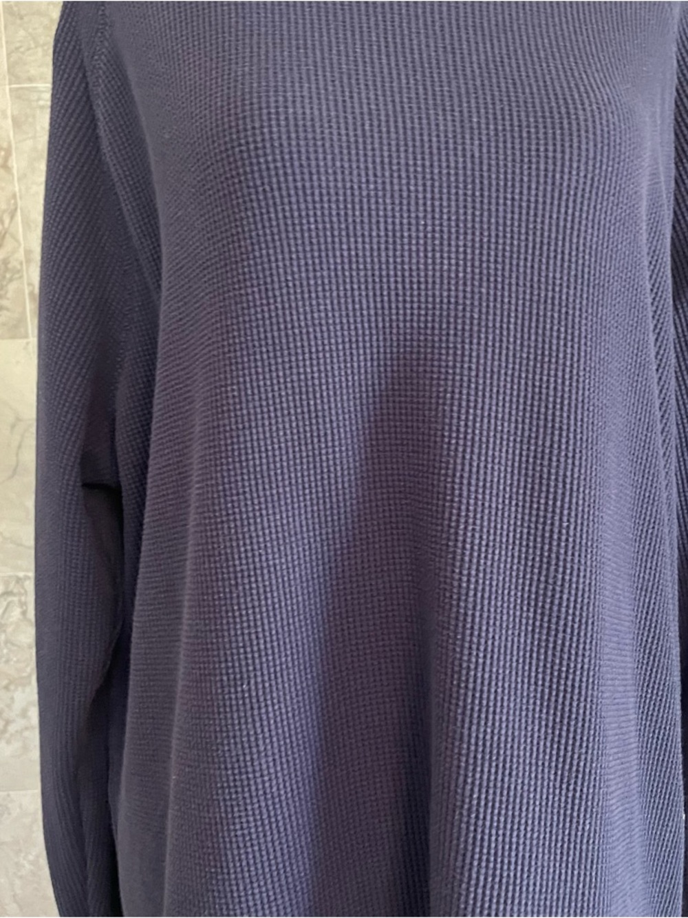 Municipal Side Zipper Waffle Long Sleeve Top - Picture 3 of 8